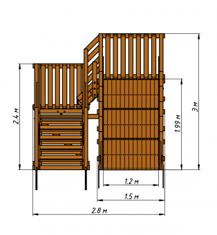 Ледяная горка SWAN-2 (Спуск длиной 7,0 м)