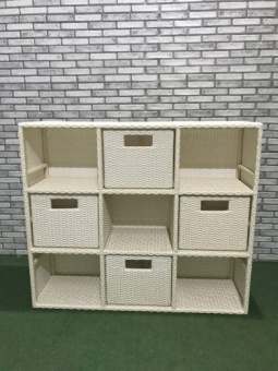 Полка с ящиками, 9 ячеек