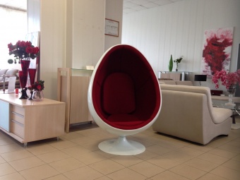 Кресло яйцо напольное OVALIA CHAIR (Белое)