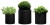 Комплект кашпо CYLINDER PLANTERS - 3 шт. (S+M+L)