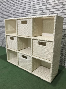 Полка с ящиками, 9 ячеек
